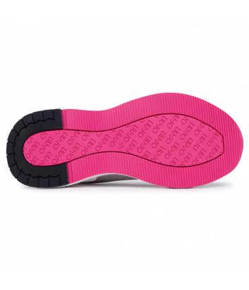 Кожаные кроссовки LIU JO Hoa 01 BF0017PX097 комбинированные серо-белые