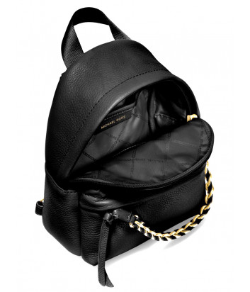 Кожаный рюкзак MICHAEL KORS Slater Xs 30T0G04B0L с внешним карманом черный