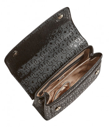 Сумка GUESS Chic Shine HWSG7746200 черная с принтом