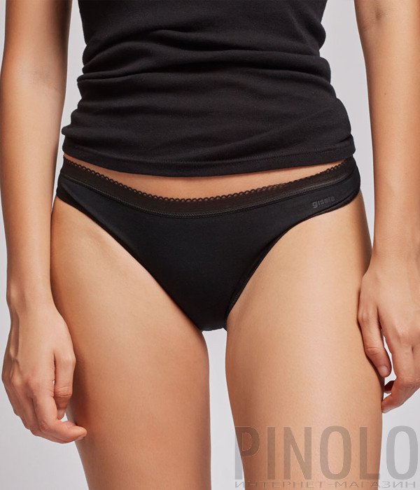 Трусики-слипы GISELA Undies 10207 средней посадки черные