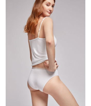 Трусики-слипы GISELA Undies 10208 средней посадки белые