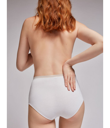Высокие трусики-слипы GISELA Undies 10209 белые