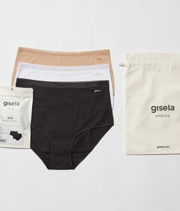Высокие трусики-слипы GISELA Undies 10209 белые