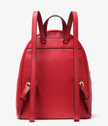 Кожаный рюкзак MICHAEL KORS Abbey 30S0GAYB6L с внешним карманом красный