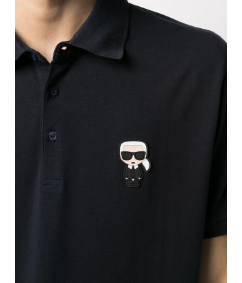 Поло KARL LAGERFELD Ikonik 745021 511221 черное Поло KARL LAGERFELD Ikonik 745021 511221 черное