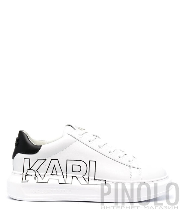 Белые кроссовки KARL LAGERFELD KL62511 с надписями