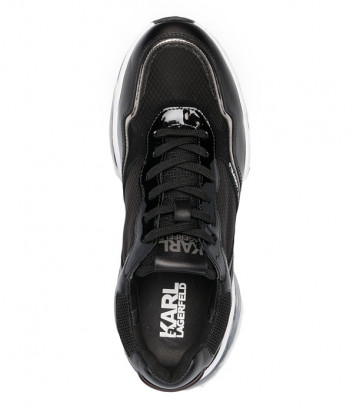 Черные кроссовки KARL LAGERFELD Ventura 2 KL62720 на массивной прозрачной подошве Черные кроссовки KARL LAGERFELD Ventura 2 KL62720 на массивной прозрачной подошве
