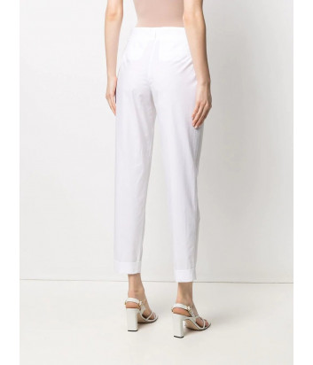 Укороченные брюки P.A.R.O.S.H. CANYOX D231021 слим кроя белые
