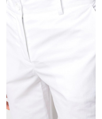 Укороченные брюки P.A.R.O.S.H. CANYOX D231021 слим кроя белые