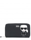 Портмоне на молнии KARL LAGERFELD Ikonik 205W3213 черное