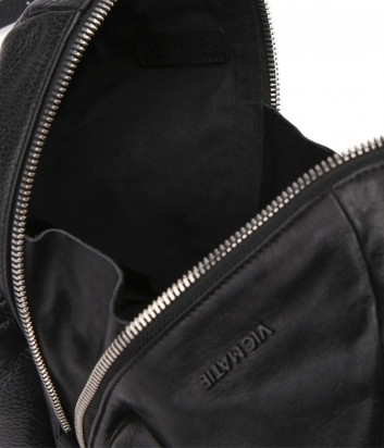 Кожаный рюкзак VIC MATIE Aiko 1Z0566T с внешними карманами черный