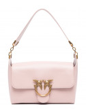 Кожаная сумка на плечо PINKO Shoulder Love Bag Simply 1P221W нежно-розовая