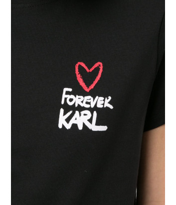 Футболка KARL LAGERFELD 205W1702 Forever Karl черная