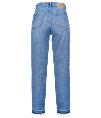 Джинсы PINKO 1J10LF Mom-Fit на пуговицах синие