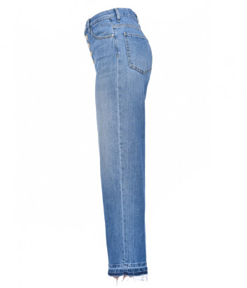 Джинсы PINKO 1J10LF Mom-Fit на пуговицах синие