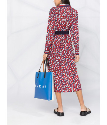 Шелковое платье-рубашка P.A.R.O.S.H. SLOGOG D723493 яркий принт