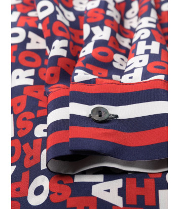 Шелковое платье-рубашка P.A.R.O.S.H. SLOGOG D723493 яркий принт