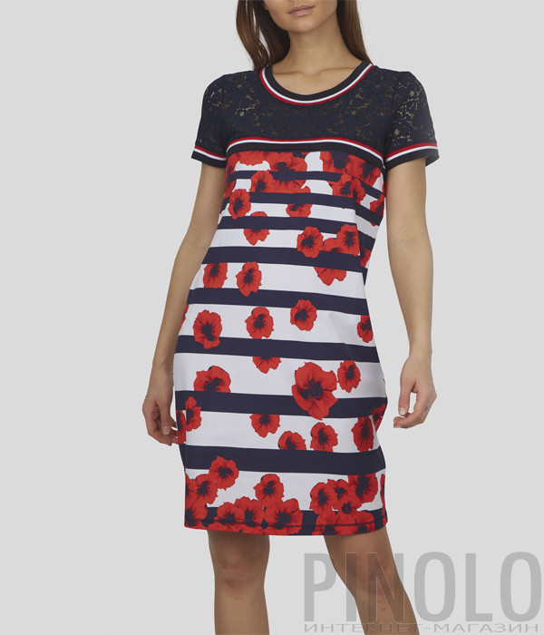 Платье SPORTALM 9515527920 принт красные маки