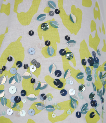 Футболка SPORTALM 9512599722 белая с зеленым принтом