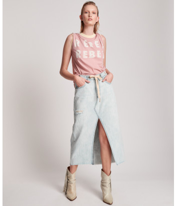 Джинсовая юбка ONE TEASPOON 23285 Florence голубая