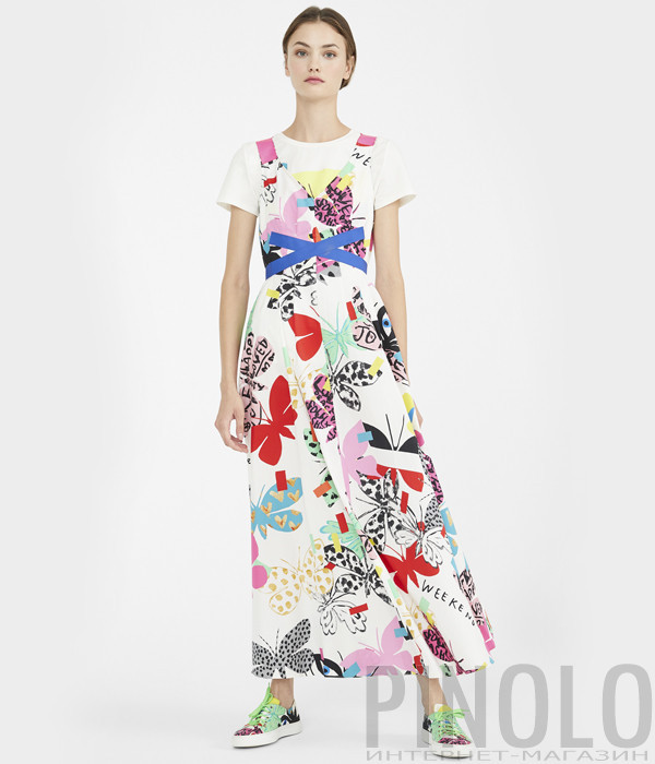 Длинное платье-сарафан WEEKEND Max Mara Vista WE52210111 с ярким принтом