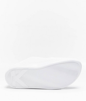 Кожаные сандалии KARL LAGERFELD KL62505 без задника белые