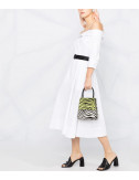 Платье KARL LAGERFELD 211W1303 с открытыми плечами белое