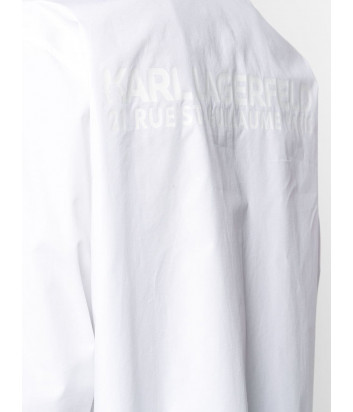 Белая рубашка KARL LAGERFELD 211W1620 модель унисекс