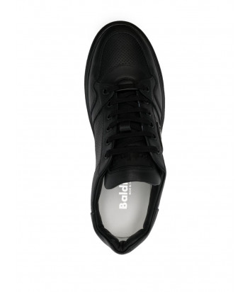 Кожаные кроссовки BALDININI 196304 с перфорацией черные