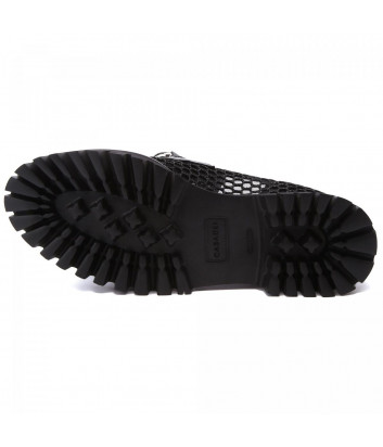 Кожаные туфли CASADEI 1D218S0401 с перфорацией черные