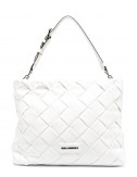 Сумка KARL LAGERFELD K/Kushion 211W3015 плетенный дизайн белая