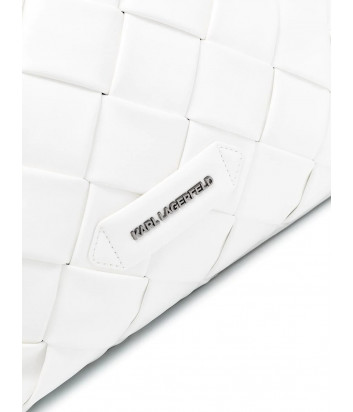 Сумка KARL LAGERFELD K/Kushion 211W3015 плетенный дизайн белая