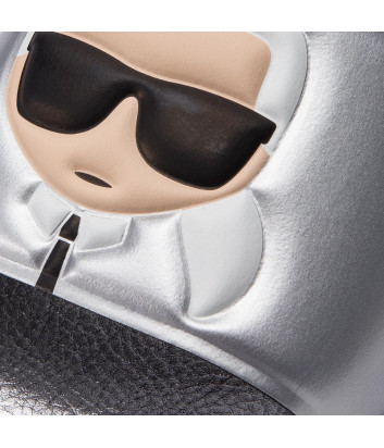 Шлепанцы KARL LAGERFELD Ikonik KL80905 матовое серебро