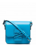 Кожаная сумка через плечо KARL LAGERFELD K/Autograph 205W3182 голубая