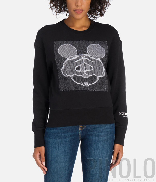Свитшот ICEBERG I2P0E0916306 Mickey Mouse черный