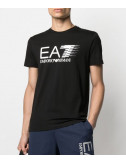 Футболка EA7 EMPORIO ARMANI 3KPT39 PJ02Z черная с логотипом