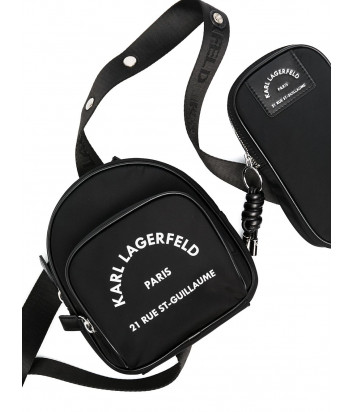 Сумка через плечо KARL LAGERFELD 211W3099 черная с логотипом