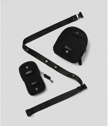 Сумка через плечо KARL LAGERFELD 211W3099 черная с логотипом