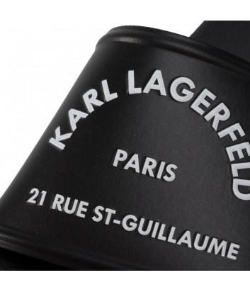 Мужские шлепанцы KARL LAGERFELD KL70008 черные