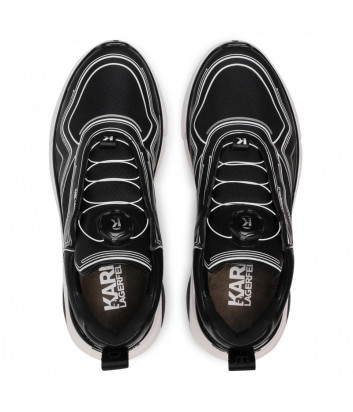 Кожаные кроссовки KARL LAGERFELD KL51725 черные