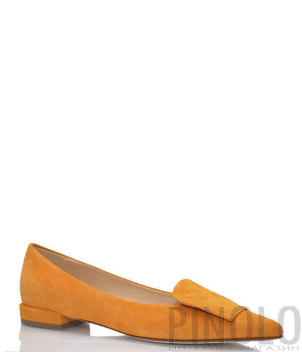 Замшевые туфли FABIO RUSCONI 5021 оранжевые
