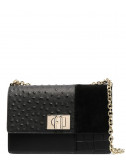 Кожаная сумка FURLA 1927 S BAFIACO на цепочке комбинированная черная