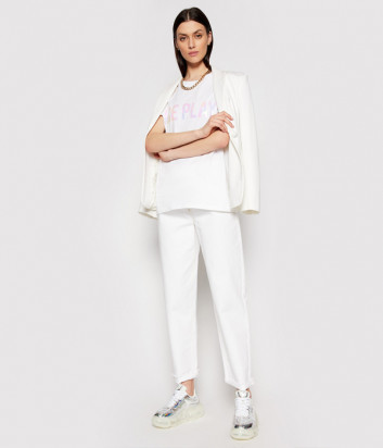 Футболка ICE PLAY F026 P400 белая с логотипом