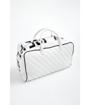 Большая сумка ICE PLAY 7239 6965 стеганная белая с логотипом