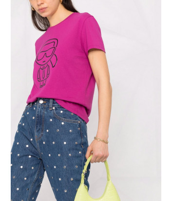 Футболка KARL LAGERFELD Ikonik 215W1710 фуксия
