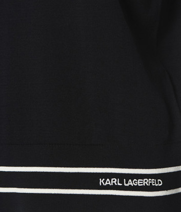 Джемпер KARL LAGERFELD 215W2005 черный в белую полоску