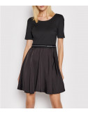 Платье CALVIN KLEIN Jeans J20J216275 черное с логотипом на поясе