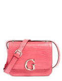 Сумка GUESS Corily Convertible HWCG7991780 с тиснением под крокодила розовая