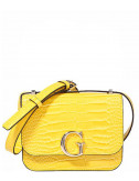 Сумка GUESS Corily Convertible HWCG7991780 с тиснением под крокодила желтая