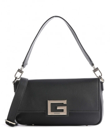 Женская сумка GUESS Brightside HWJG7580190 черная с золотистой фурнитурой